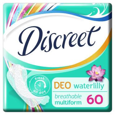 Щоденні гігієнічні прокладки Discreet Deo Water Lily, 60 шт