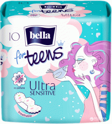 Прокладки гігієнічні Bella For Teens Ultra Sensitive extra soft, 10 шт