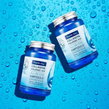 Сыворотка ампульная FarmStay с коллагеном и гиалуроновой кислотой 250 мл фото 2