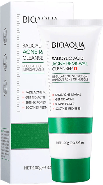 Пенка для умывания Bioaqua Salicylic Acid Acne Removal Cleanser с салициловой кислотой 100 г