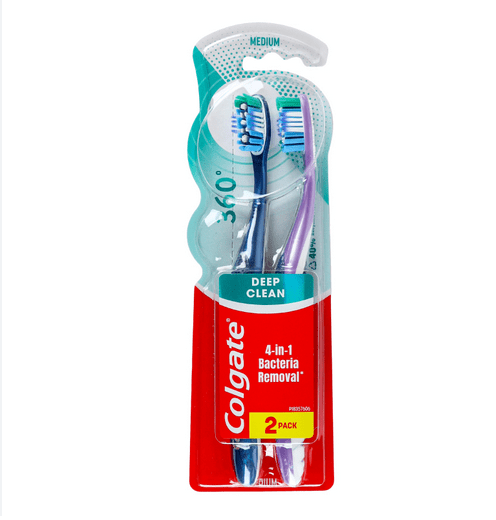 Colgate с/щетка 360 Суперчистота Deep Clean средняя, ​​2шт