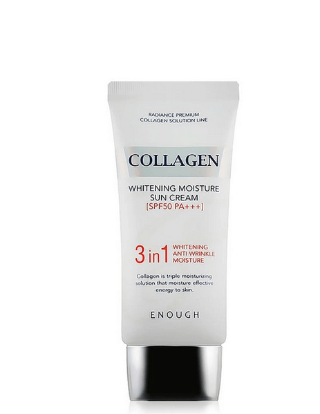 Крем для обличчя Enough із колагеном Collagen Whitening Moisture Sun Cream SPF50+ PA+++,50 мл