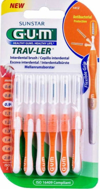 Зубна щітка GUM міжзубна TravLer 0.9 мм