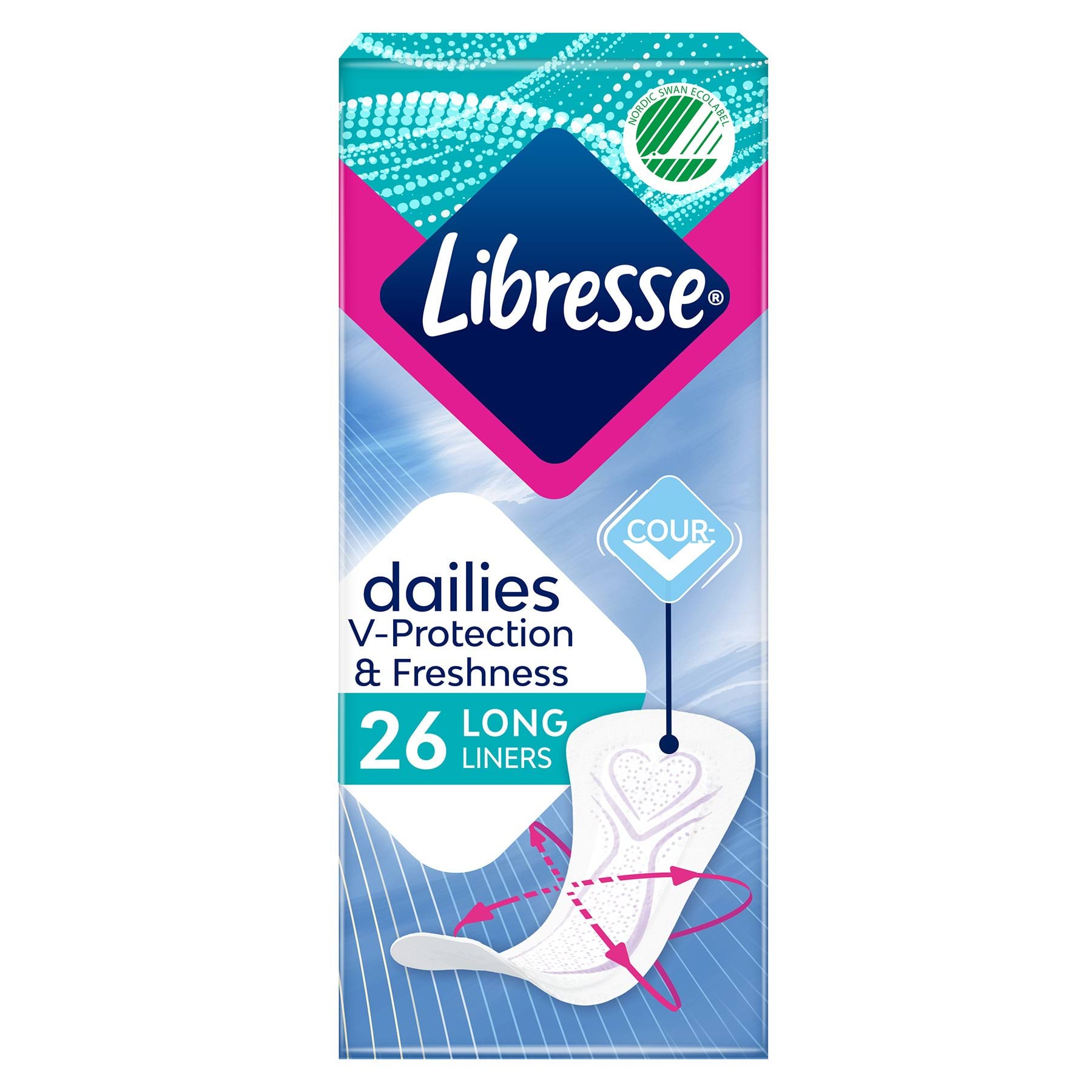 Libresse щоденні прокладки Long 26 шт