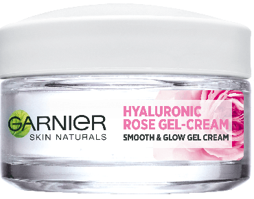 Гіалуроновий Гель-Крем Garnier Skin Naturals з трояндовою водою, зволожуючий засіб для всіх типів шкіри обличчя, 50 мл фото 1