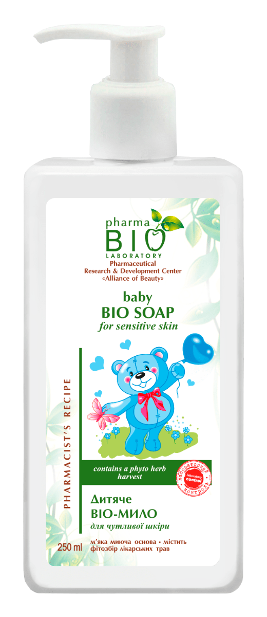 Дитяче BIO-мило Pharma Bio Laboratory для чутливої шкіри 250 мл