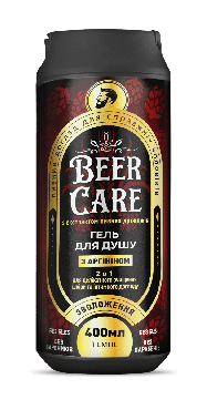 Гель для душу Beer Care 2в1 Зволожуючий з аргініном, 400 мл