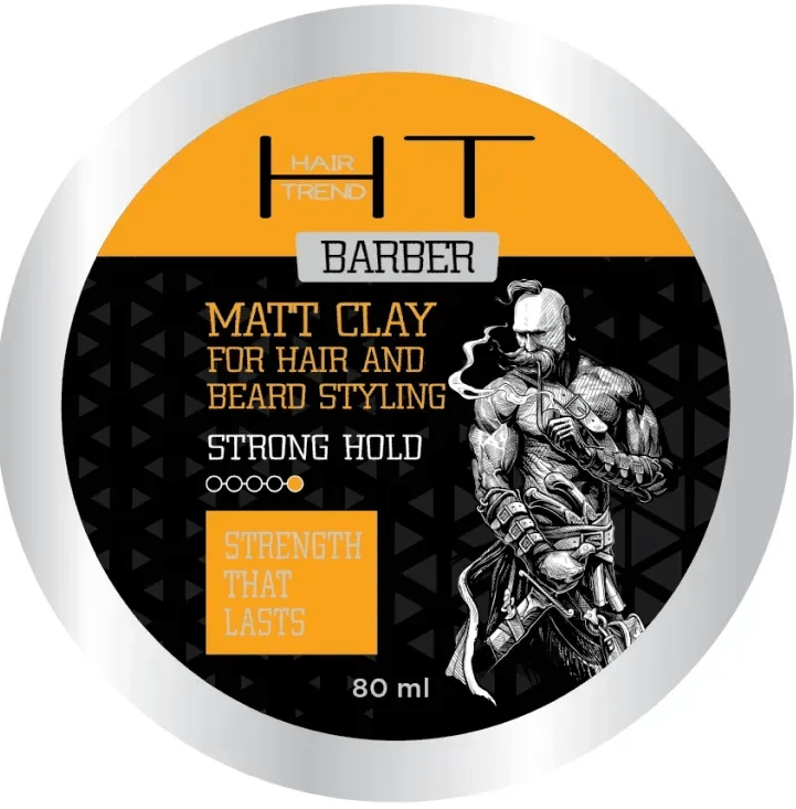 Матирующая глина для укладки волос и бороды Hair Trend 80 мл