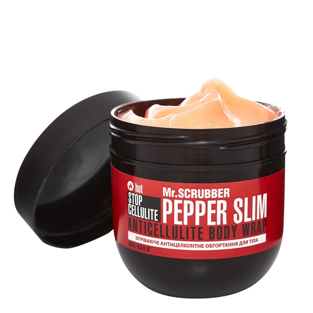 Обгортання для тіла Mr.Scrubber зігріваюче антицелюлітне Stop Cellulite Pepper Slim, 250 г