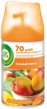 Освежитель воздуха Air Wick Сочный манго, сменный баллон 250 мл