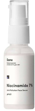 Сыворотка для лица Sane против токсинов с ниацинамидом Niacinamide 7%, 30 мл