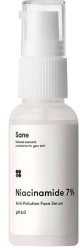 Сироватка для обличчя Sane проти токсинів із ніацинамідом Niacinamide 7%, 30 мл