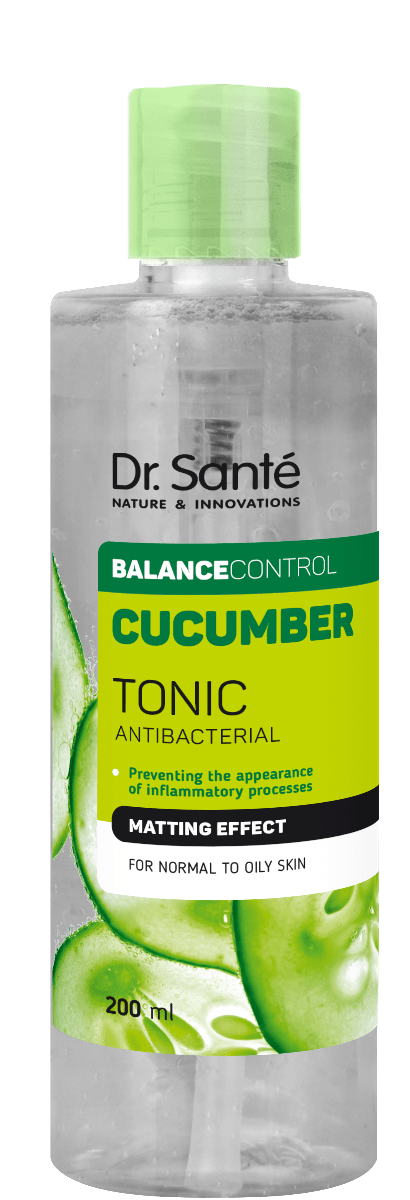 Тонер для лица Dr.Sante антибактериальный  для нормальной и жирной кожи Cucumbe 200 мл.