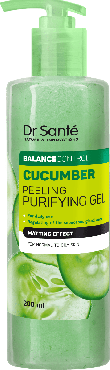 Гель-пилинг Dr.Sante Cucumber Balance Control для ежедневного использования 200 мл