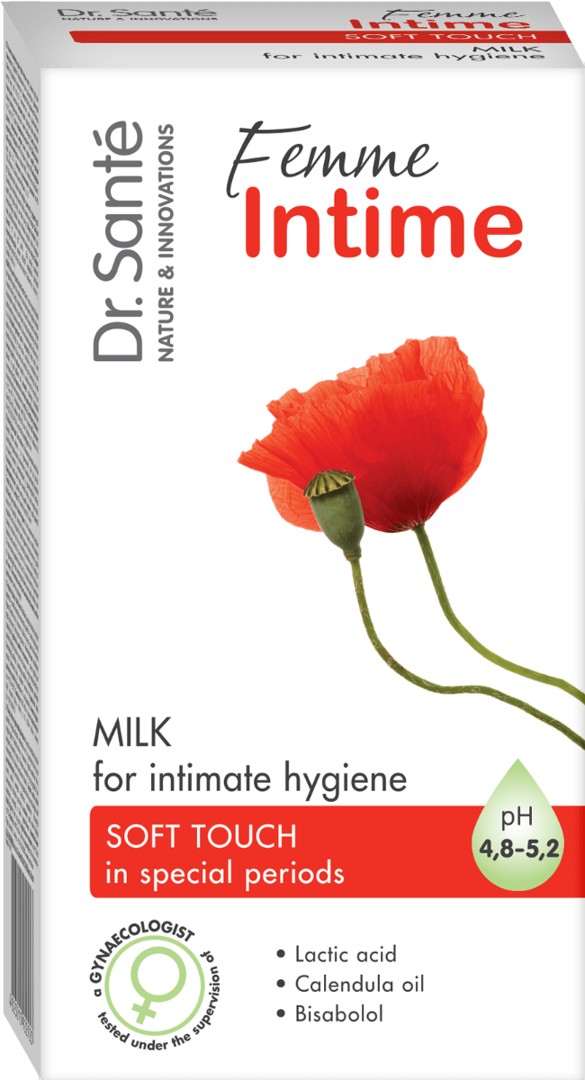 Гель для інтимної гігієни Dr.Sante Femme Intime ніжний догляд для чутливої шкіри 230 мл