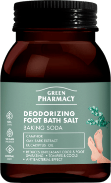 Дезодорирующая соль Green Pharmacy для ванны ног 400г