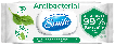 Серветки вологі SMILE Antibacterial з подорожником, 100 шт