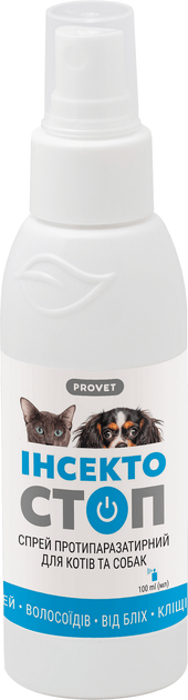 Provet спрей ІНСЕКТОСТОП для котів та собак, 100мл