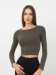 Футболка Giulia CROP TOP р. L/XL хакі