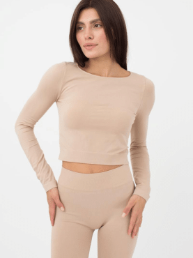 Футболка Giulia Crop top р. S/M naturale