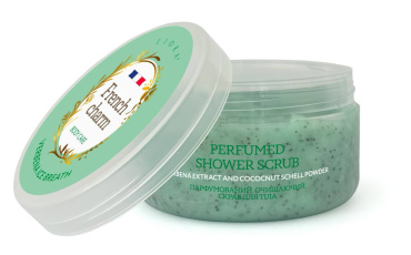 Скраб для тіла Liora очищуючий парфумований Verbena ice breath, 335 г