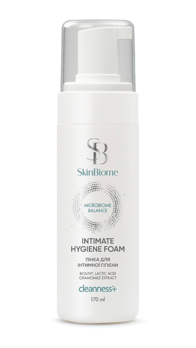 Пінка для інтимної гігієни Cleanness+ SkinBiome, 170 мл