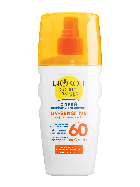 Спрей для безопасного загара Биокон для фоточувствительной кожи UV Sensitive SPF60, 160 мл