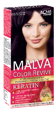 Malva Color Revive крем-фарба для волосся №037 Баклажан