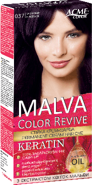 Крем-краска для волос Malva Color Revive № 037 Баклажан