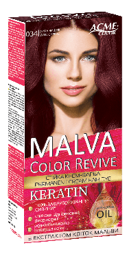 Malva Color Revive крем-фарба для волосся №034 Дика вишня