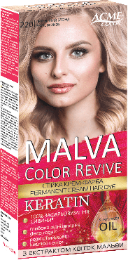 Крем-краска для волос Malva Color Revive № 220 Жемчужный блонд