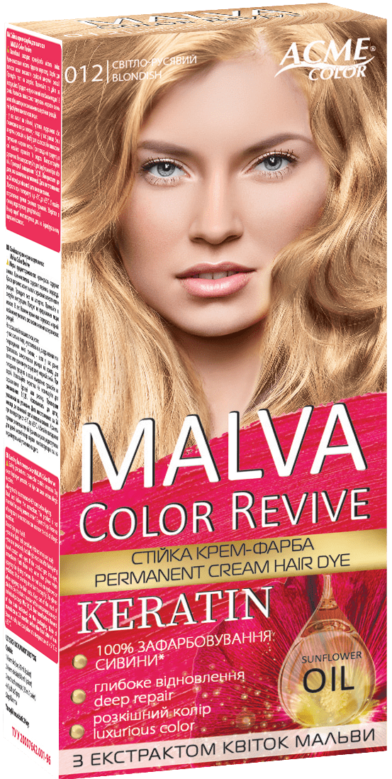 Крем-краска для волос Malva Color Revive № 012 Светло-русый