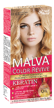 Malva Color Revive крем-фарба для волосся №011 Сяючий блонд