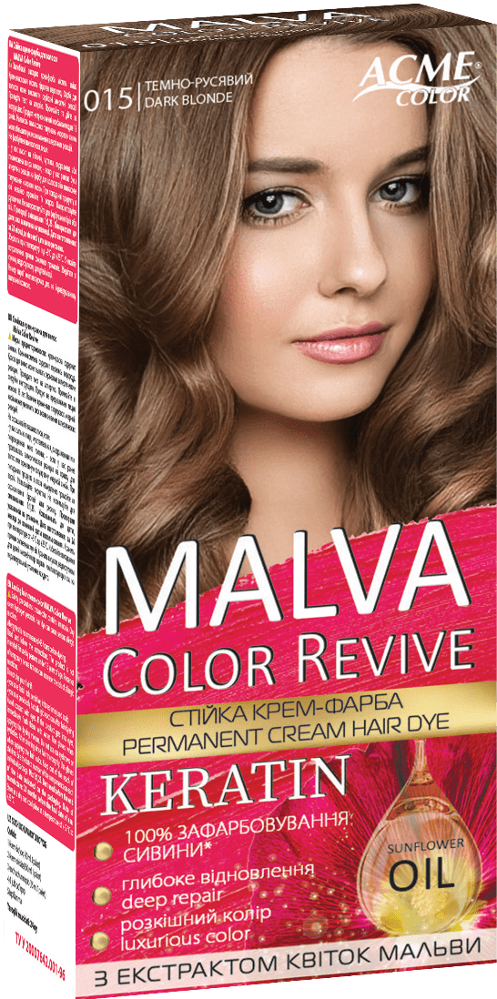 Крем-краска для волос Malva Color Revive № 015 Темно-русый