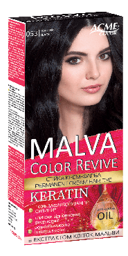 Malva Color Revive крем-фарба для волосся №053 Чорний