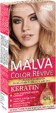 Крем-краска для волос Malva Color Revive № 112 Бежевый блонд