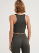 Топ-халтер Giulia HALTER TOP RIB р. S/M, хаки фото 1