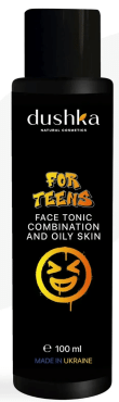 Тонік для обличчя Dushka For Teens Для підлітків для комбінованої та жирної шкіри 100 мл