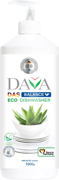 Засіб для миття посуду DAVA Balance Еко з екстрактом алое 1 кг