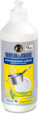 Засіб для миття посуду Wash&Free лимон та м’ята 500 мл