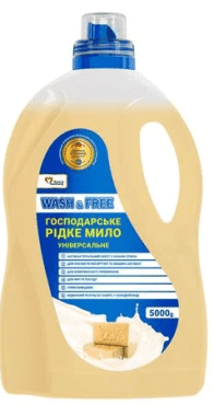 Господарське мило Wash&Free рідке універсальне 5 л