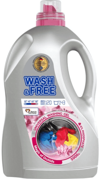 Гель для стирки универсальный WASH&FREE «Магия орхидей», 2000 г