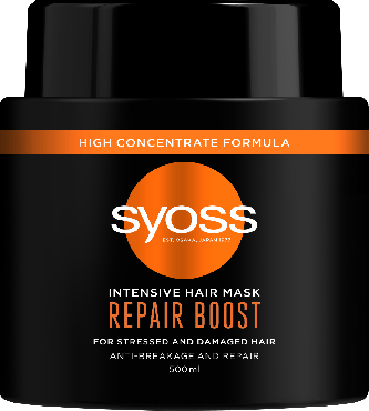 Интенсивная маска для поврежденных волос SYOSS Repair Boost 500 мл