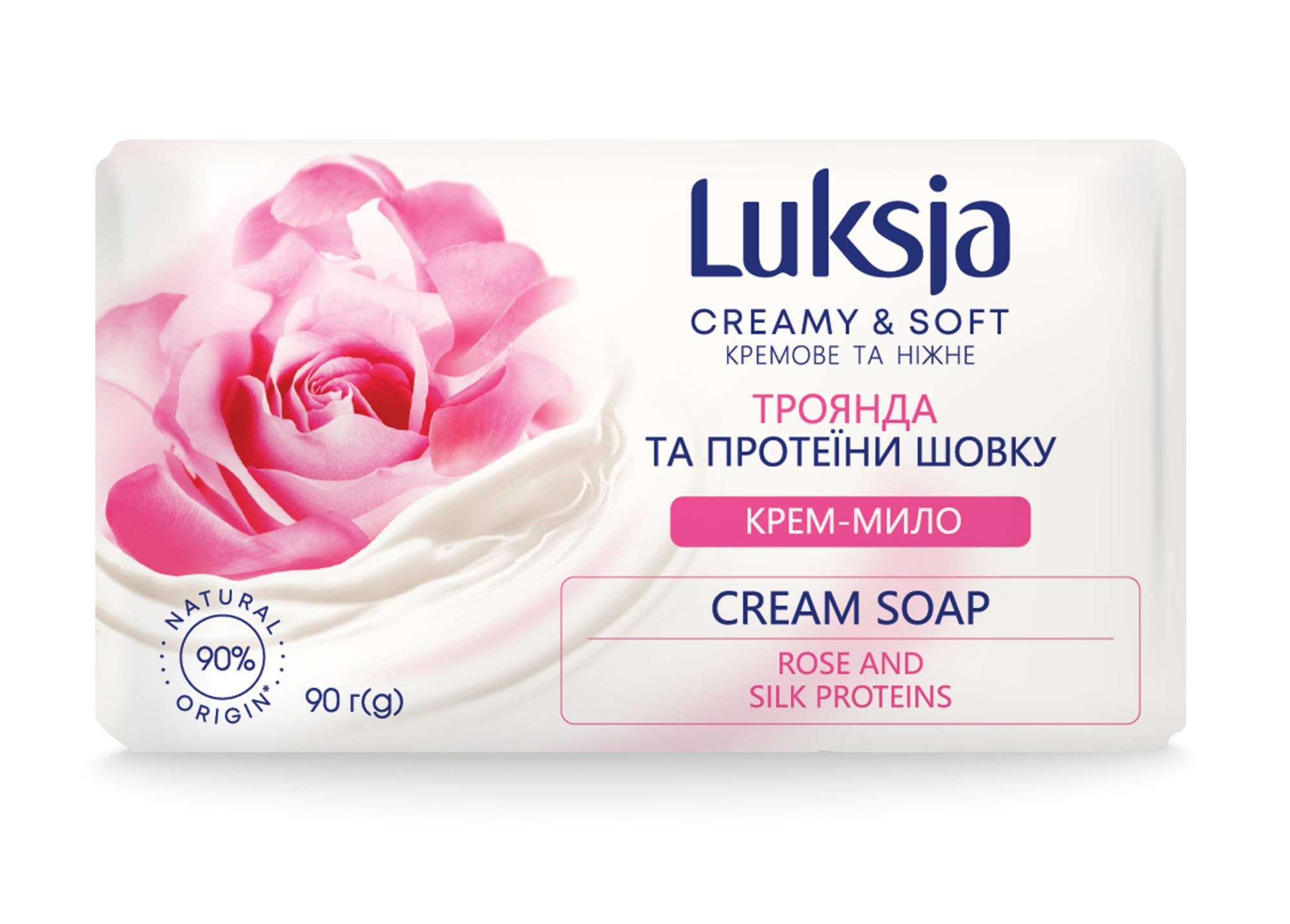 Luksja крем-милоРоза+протеины шелка, 90г