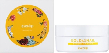 Патчі під очі гідрогелеві Eyenlip Gold & Snail із золотом та муцином равлика 87 г х 60 шт. фото 1