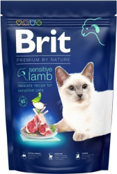 Brit Premium корм сухий для котів з чутливим травленням з ягням, 300 г