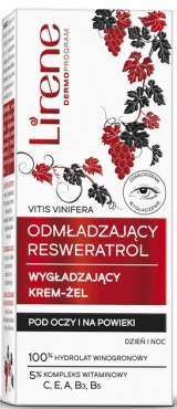 Крем навколо очей Lirene Vitas Vinifera розгладжуючий 15 мл
