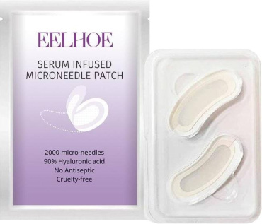 Патчі під очі EELHOE з мікроголками для відновлення клітин 1 пара фото 1