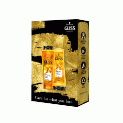 Gliss Kur набор Care with Oil Nutritive (шампунь для волос, 250мл+бальзам для волос, 200мл)