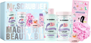 Подарочный набор детский Mr.Scrubber Vanilla Cupcake (гель для душа 250 мл + пудра для ванны 200 г + мочалка)